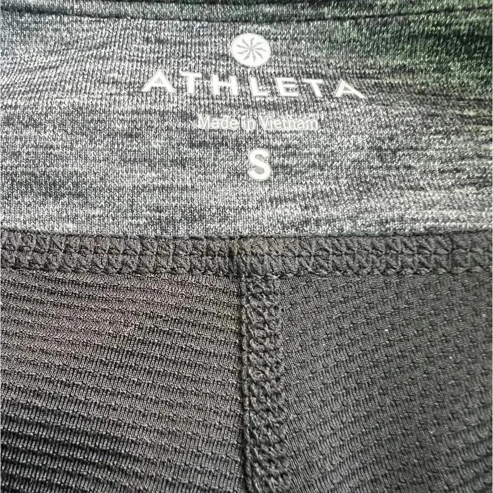 Athleta Excursion Skort Gray/Black Pockets Knit S… - image 3